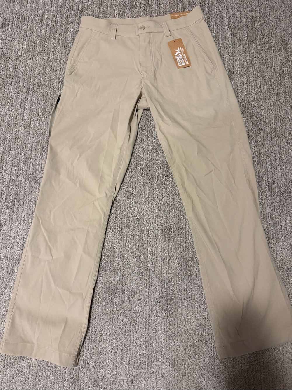 Eddie Bauer Men’s Chinos in Light Khaki